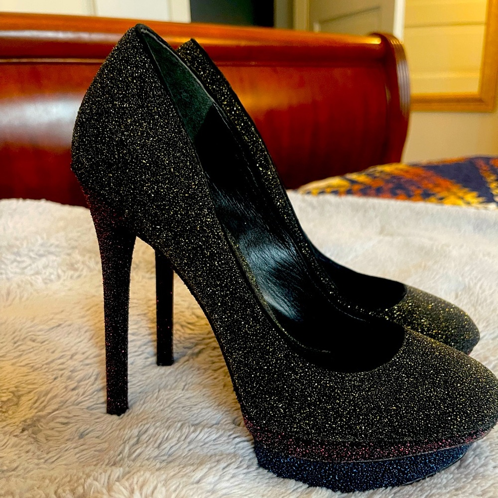 Brian Atwood Glitter Pumps